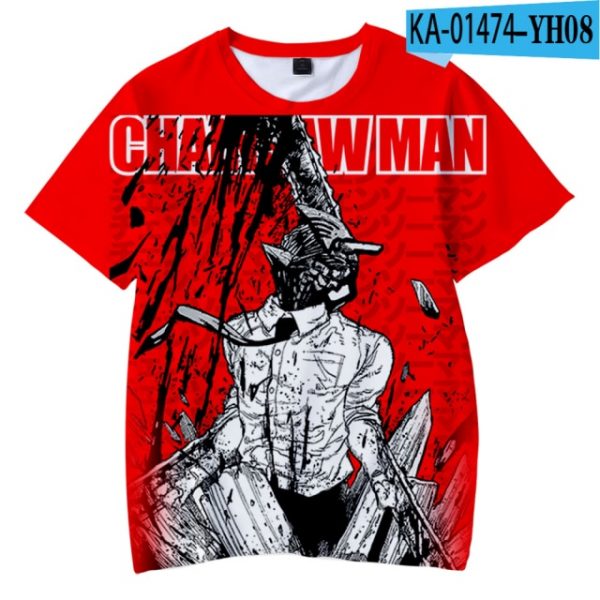 2021 Anime Chainsaw Man 3D Print Children T shirts Fashion Summer Short Sleeve T shirt Kids 6.jpg 640x640 6 - Chainsaw Man Shop