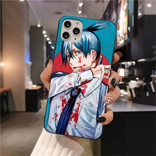 Anime Chainsaw Man Phone Case For iphone 12 11 Pro Max Mini XS Max 8 7 2 - Chainsaw Man Shop