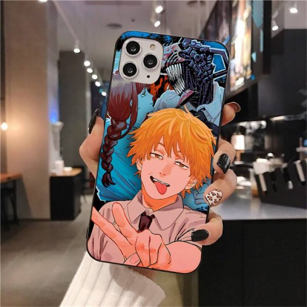 Anime Chainsaw Man Phone Case For iphone 12 11 Pro Max Mini XS Max 8 7 5 - Chainsaw Man Shop