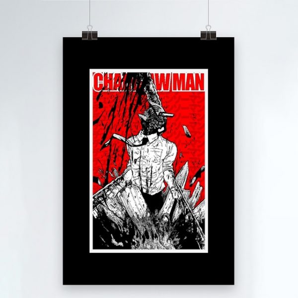 Canvas Modern Chainsaw Man Picture Home Decoration Painting Wall Art Prints Blood Animation Role Poster Modular 5.jpg 640x640 5 - Chainsaw Man Shop