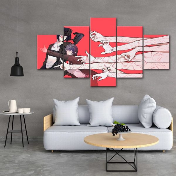 HD Home Decoration Anime Canvas Chainsaw Man Prints Painting Poster Wall Modern Art Modular Pictures Bedside 2 - Chainsaw Man Shop