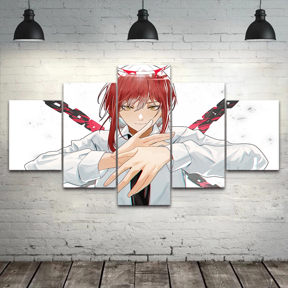 Poster Anime Chainsaw Man makima Room Decor Wall Scroll Painting 60*90cm #C3 