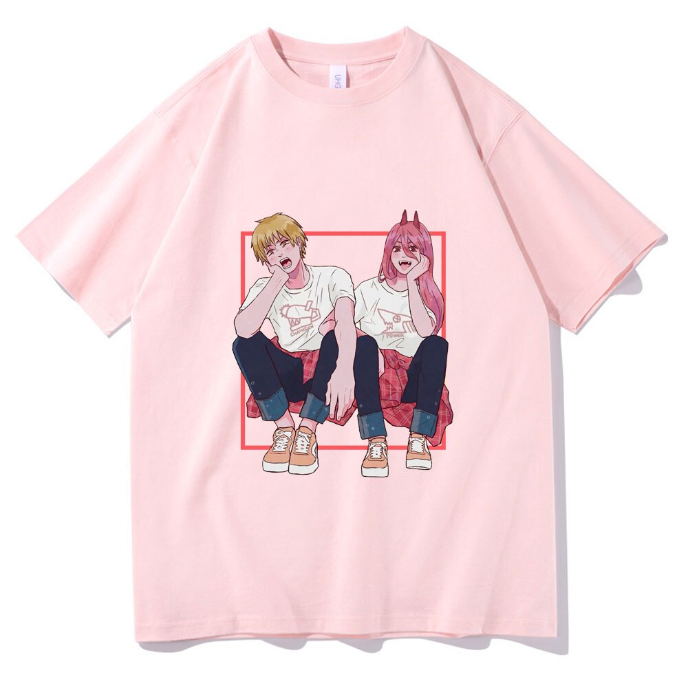 Chainsaw Man Tshirt for Men Women Boys Girls Anime Denji 3D Printed Cosplay Short Sleeve Shirts T-Shirt Tee Shirts Tops 
