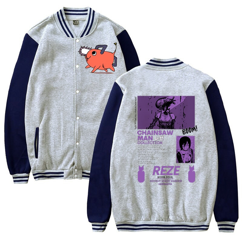 Chainsaw Man Jackets - REZE Streetwear Harajuku Anime Jacket