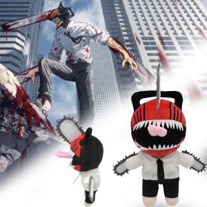 30cm Chainsaw Man Plush Doll Denji Pochita Chain Saw Man Cosplay Standing Stuffed Doll Anime Cartoon - Chainsaw Man Shop