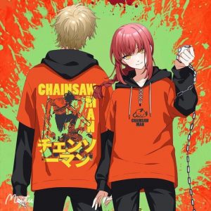 2022 new Chainsaw Man Anime 3D Printing Men Women Autumn Fashion Japanese Hoodies Sweatshirt Long Sleeves - Chainsaw Man Shop