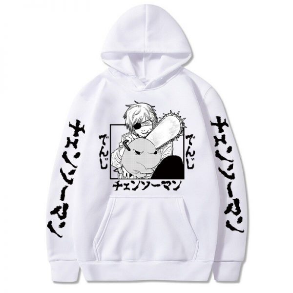 Chainsaw Man Hooded Sweatshirts Anime Hoodie Fleece Streetwear Sweatshirt Print Oversized Clothes Loose Pullover Women Men 1 - Chainsaw Man Shop
