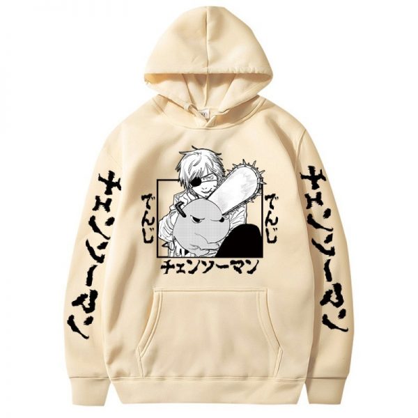 Chainsaw Man Hooded Sweatshirts Anime Hoodie Fleece Streetwear Sweatshirt Print Oversized Clothes Loose Pullover Women Men 3 - Chainsaw Man Shop