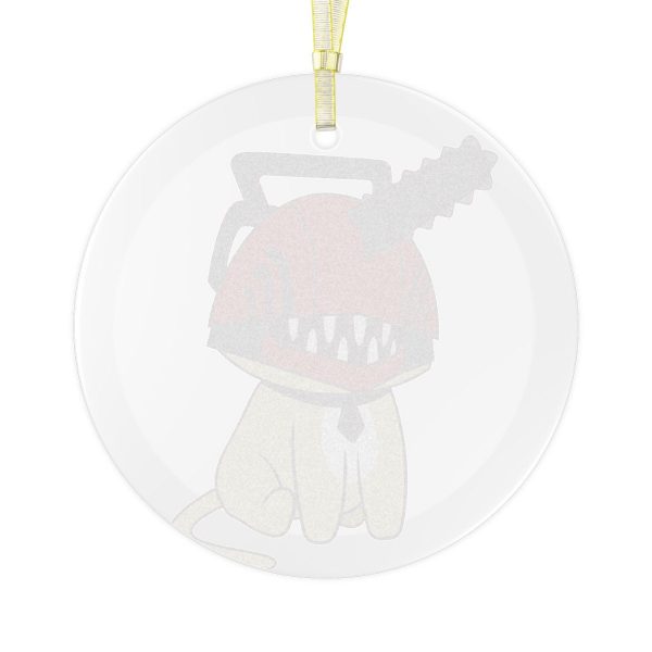 Chainsaw Cats Denji -  Anime Cat - Glass Ornament Xmas - Chibi Anime Otaku Gift for him and her Kawaii - Holiday Ornaments V1